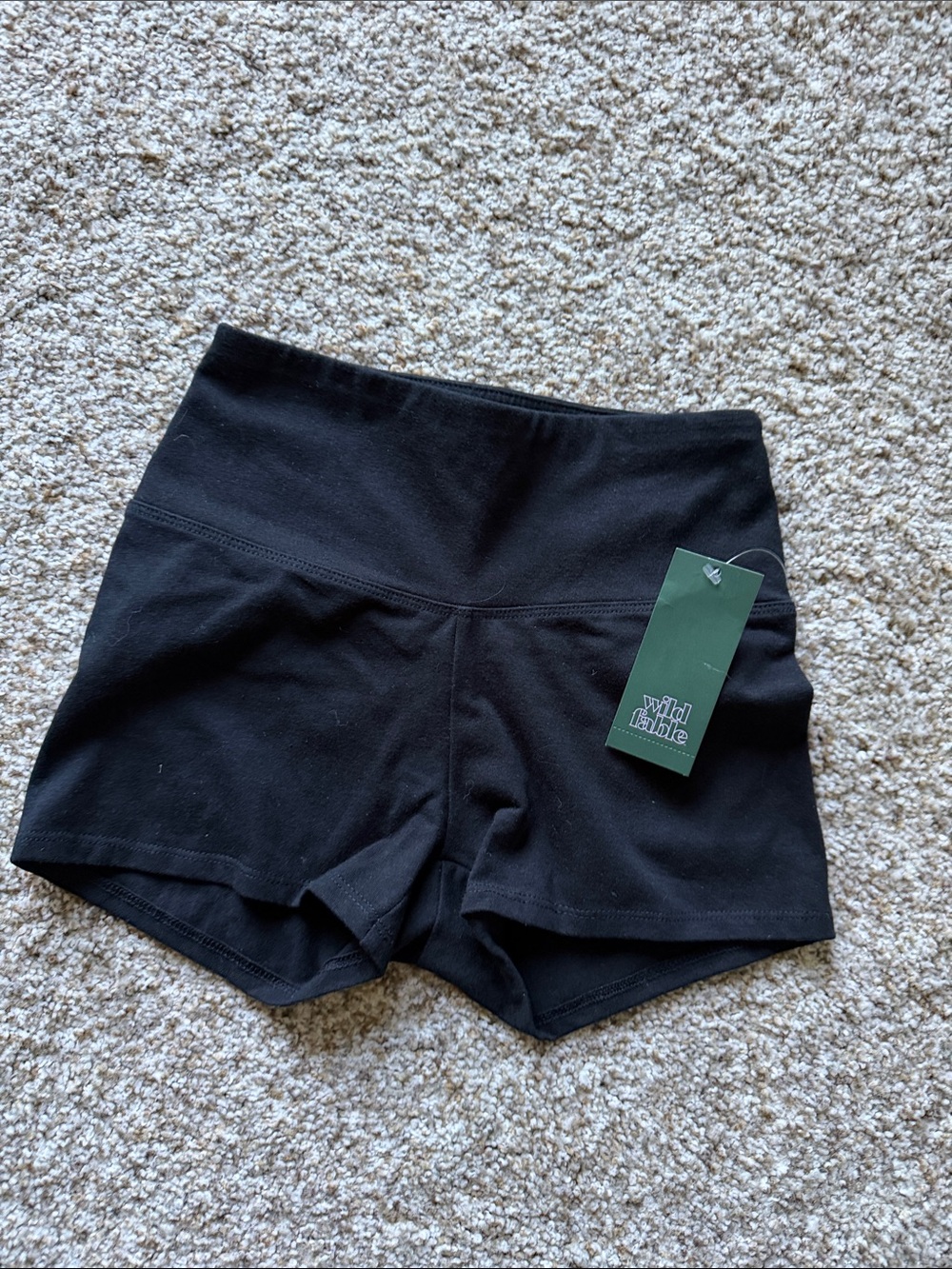 wild fable Black High-Rise Workout Bike Shorts